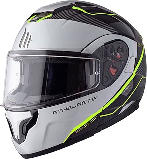 mt 头盔 atom sv opened b3 亮珍珠荧光黄色 xs